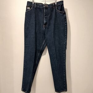 Wrangler for Women Vintage High-Waist Straight Leg Denim Jeans Blue Size…